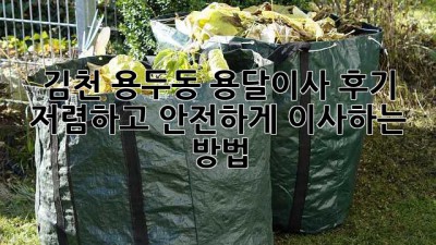 김천 용두동 용달이사 후기: 저렴하고 안전하게 이사하는 방법