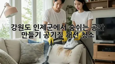 강원도 인제군에서 숨쉬는 공간 만들기: 공기질 개선 청소