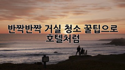 ✨반짝반짝 거실✨ 청소 꿀팁으로 호텔처럼! 🏡